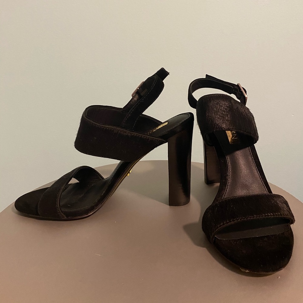 Ralph Lauren Cow Hyde Block Heels - Picture 3 of 7